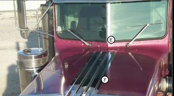 Peterbilt 359 Exterior Windshield Post Trim » 75 Chrome Shop