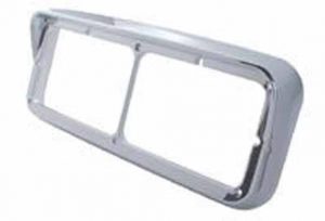 Chrome Dual Rectangle Headlight Bezel w/Visor » 75 Chrome Shop