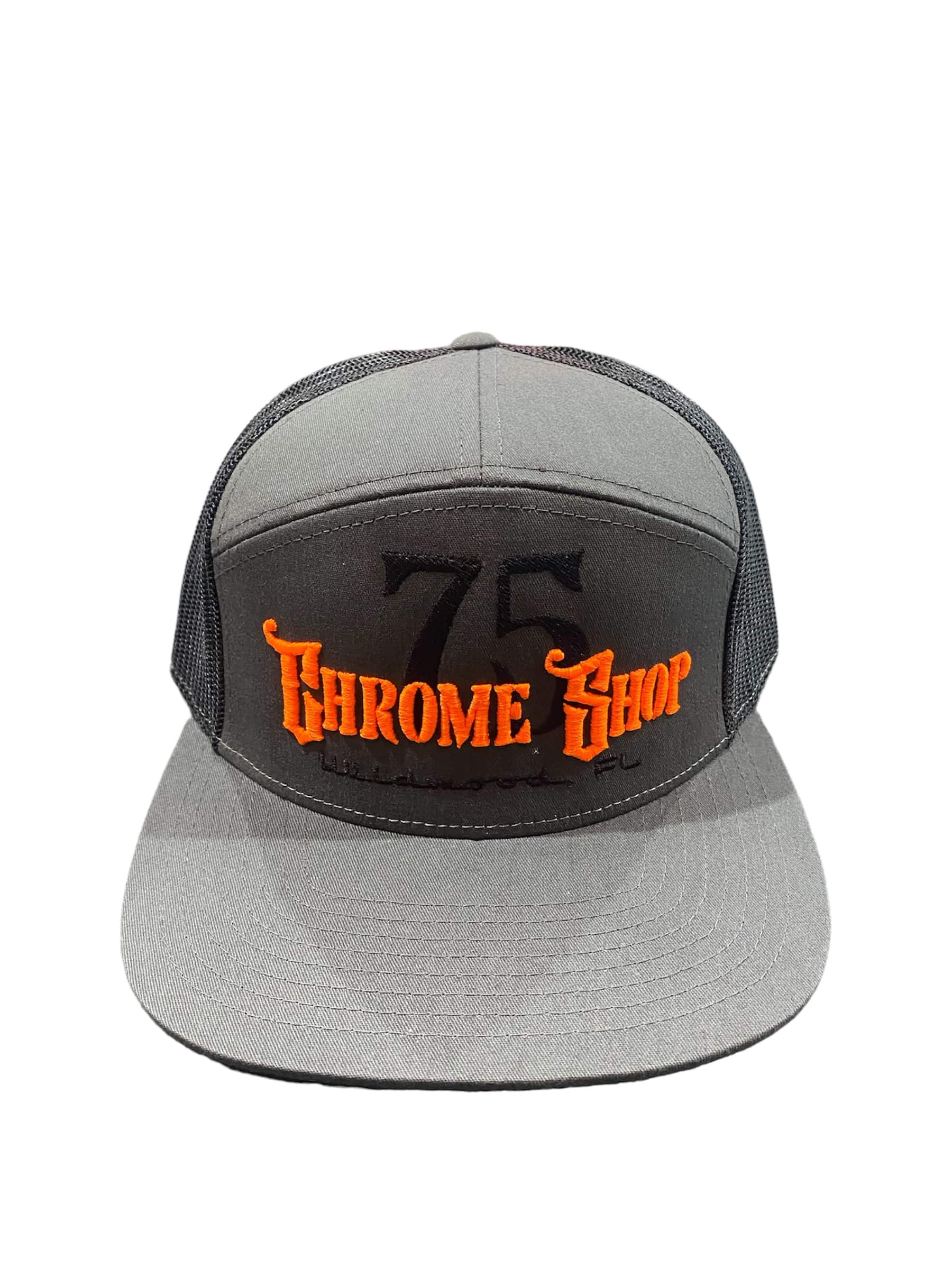 Puff 75 Chrome Shop Logo 7 Panel Hat » 75 Chrome Shop