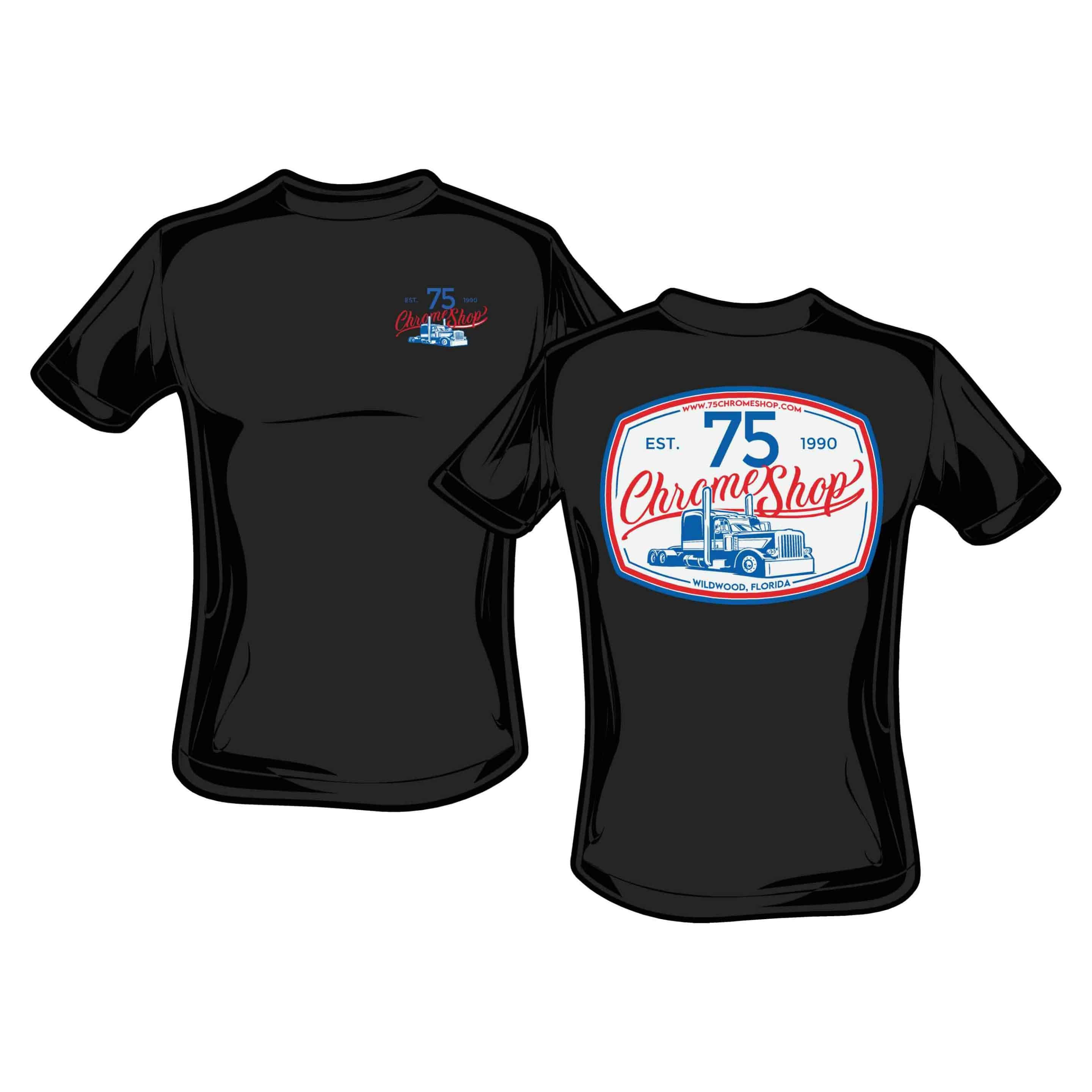 75 Chrome Shop Truck Patch Shirt » 75 Chrome Shop